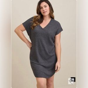 NWT Torrid Grey waffle Gown,4X